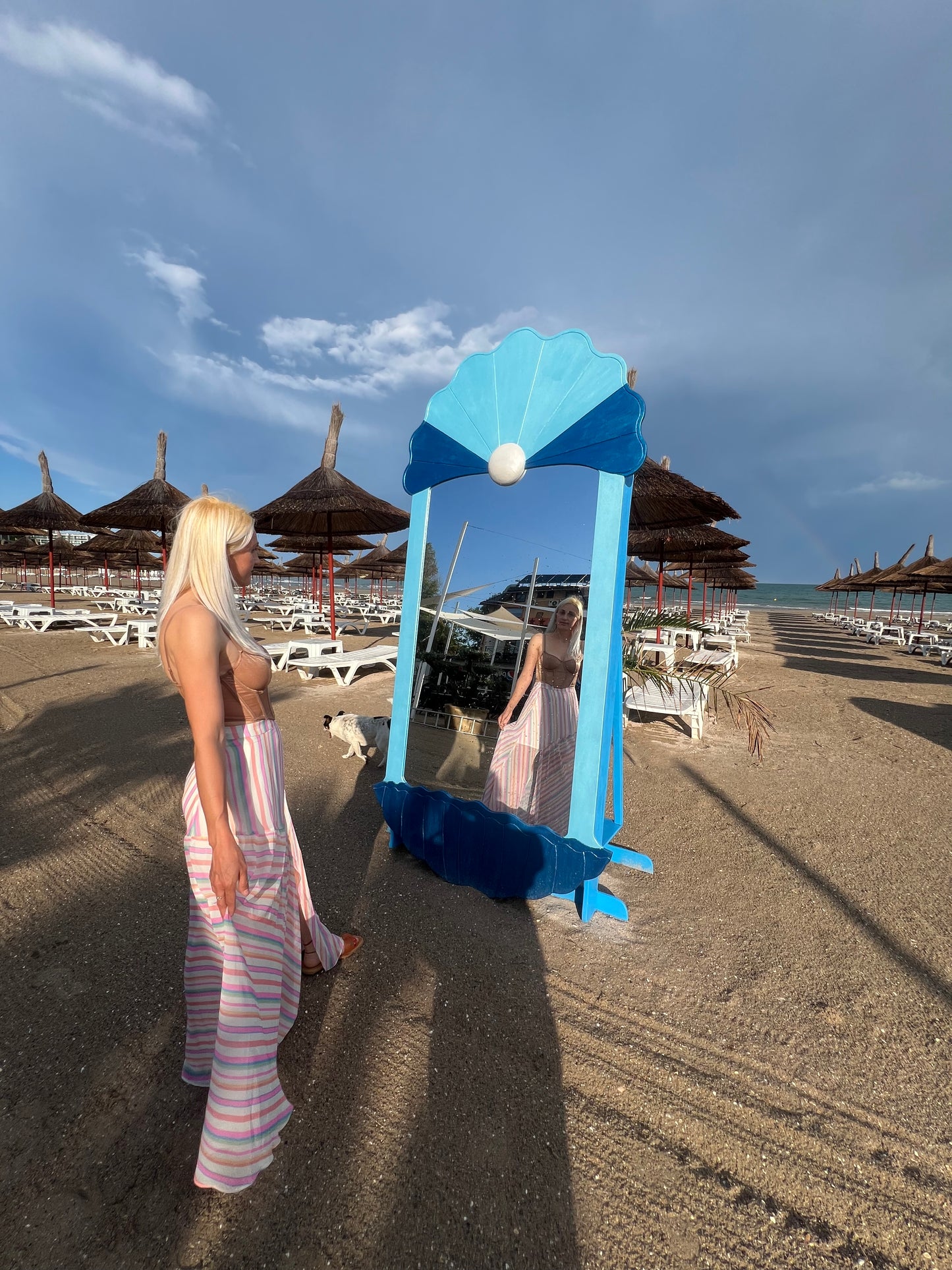 Oglindă în formă de scoică 🐚